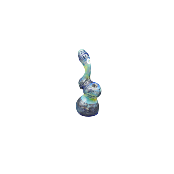 Bubbler azul con líneas