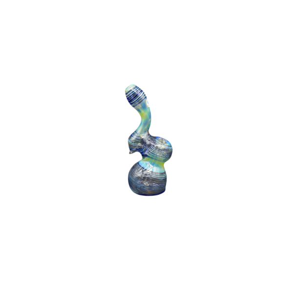 Bubbler azul con líneas