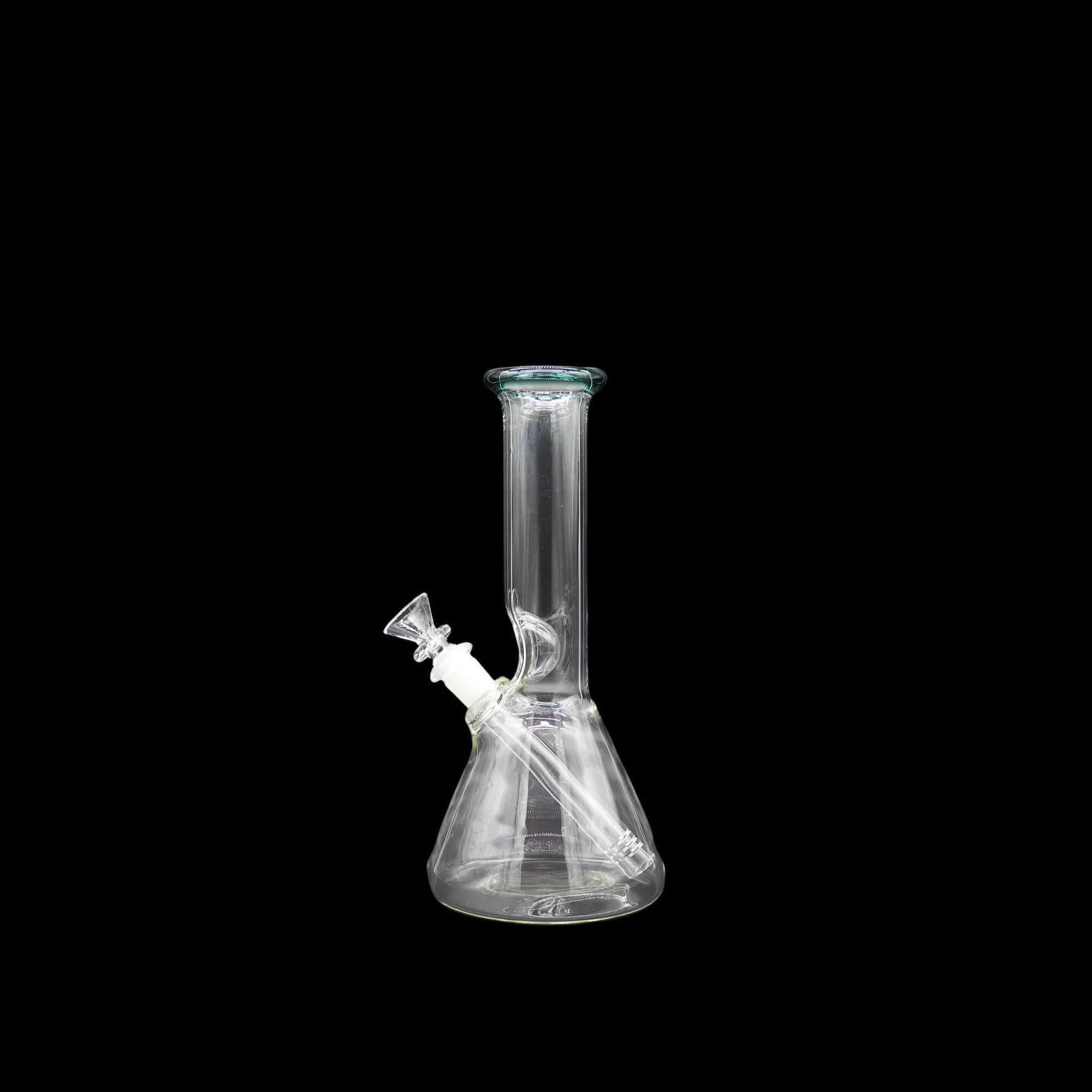 Bong Matraz con boquilla de color Esmeralda 24cm SIN DOMO tubo 38mm