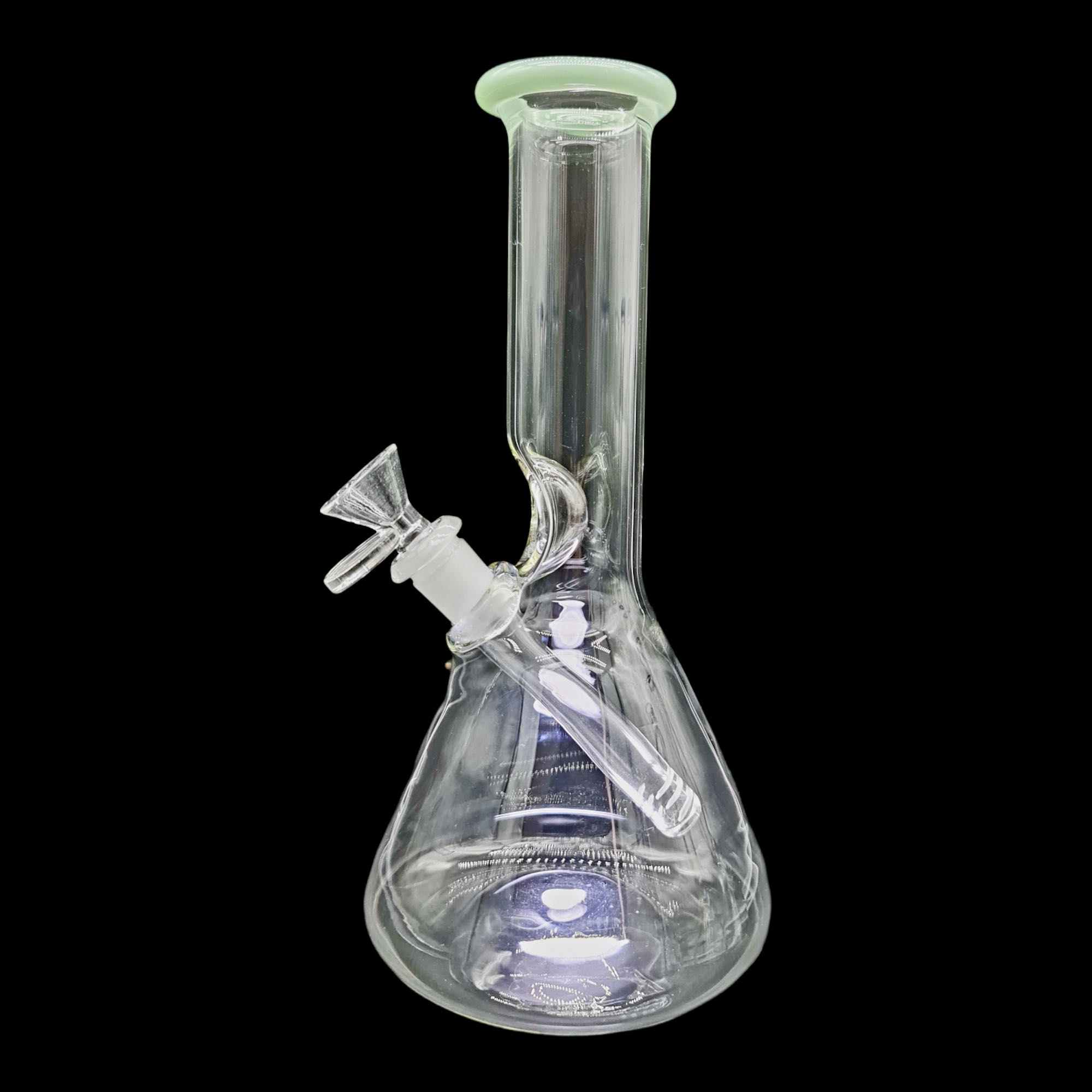 Bong Matraz con boquilla de color Menta 24cm SIN DOMO tubo 38mm