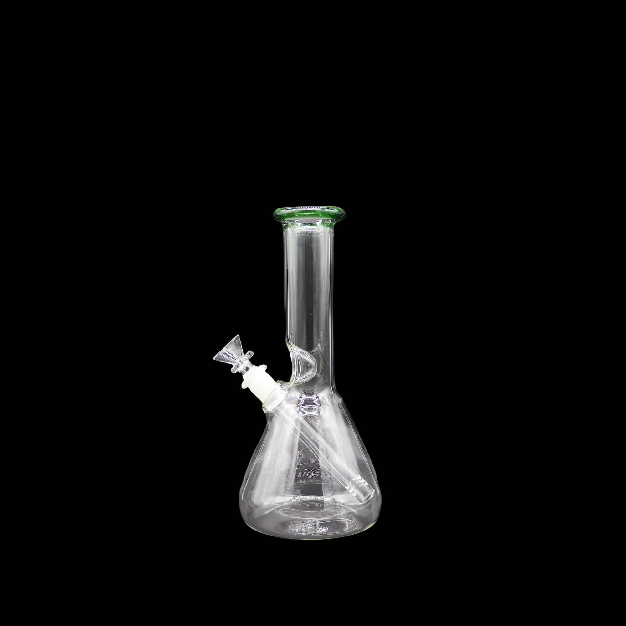 Bong Matraz con boquilla de color Verde 24cm SIN DOMO tubo 38mm