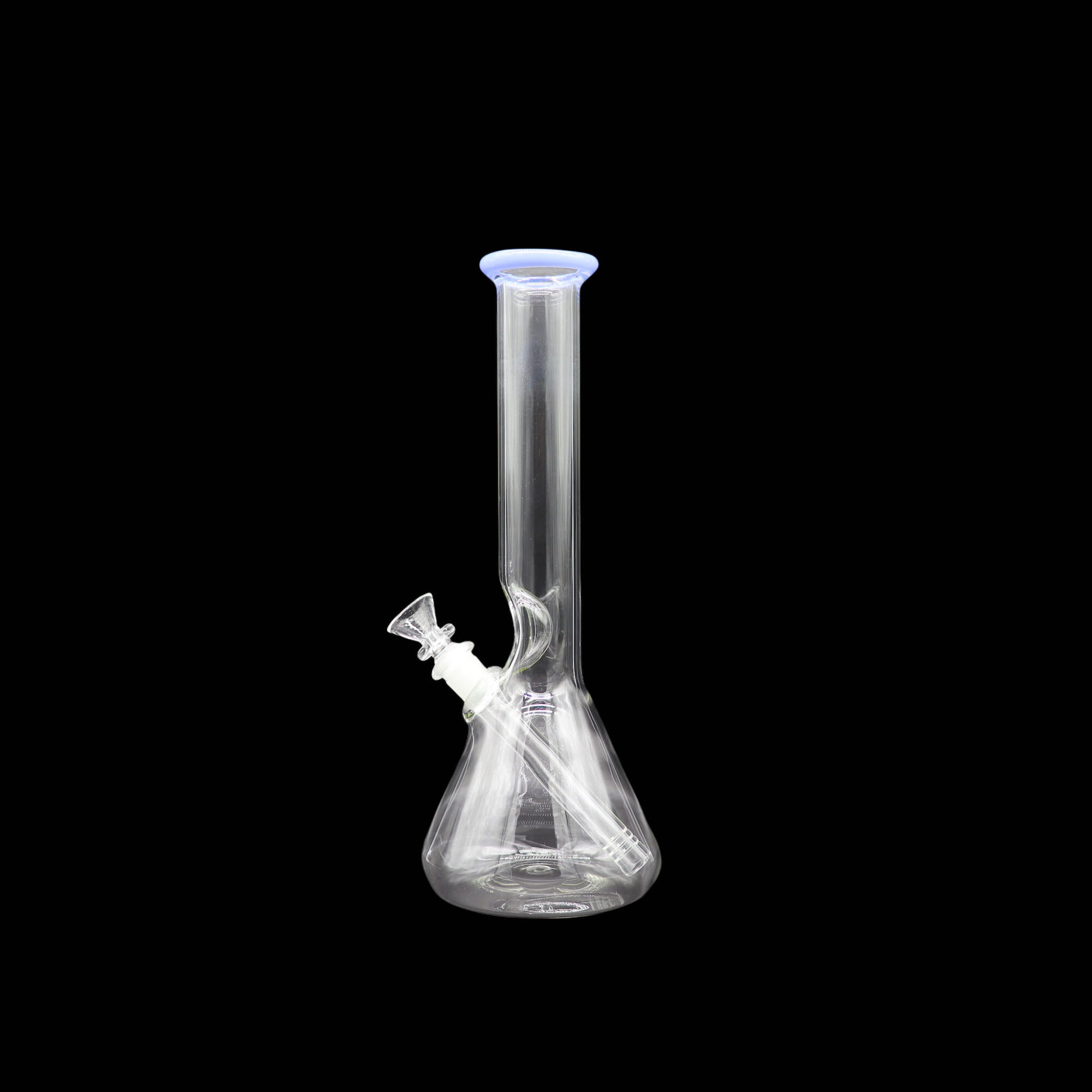 Bong Matraz con boquilla de color Azul Crema 30cm SIN DOMO tubo 38mm