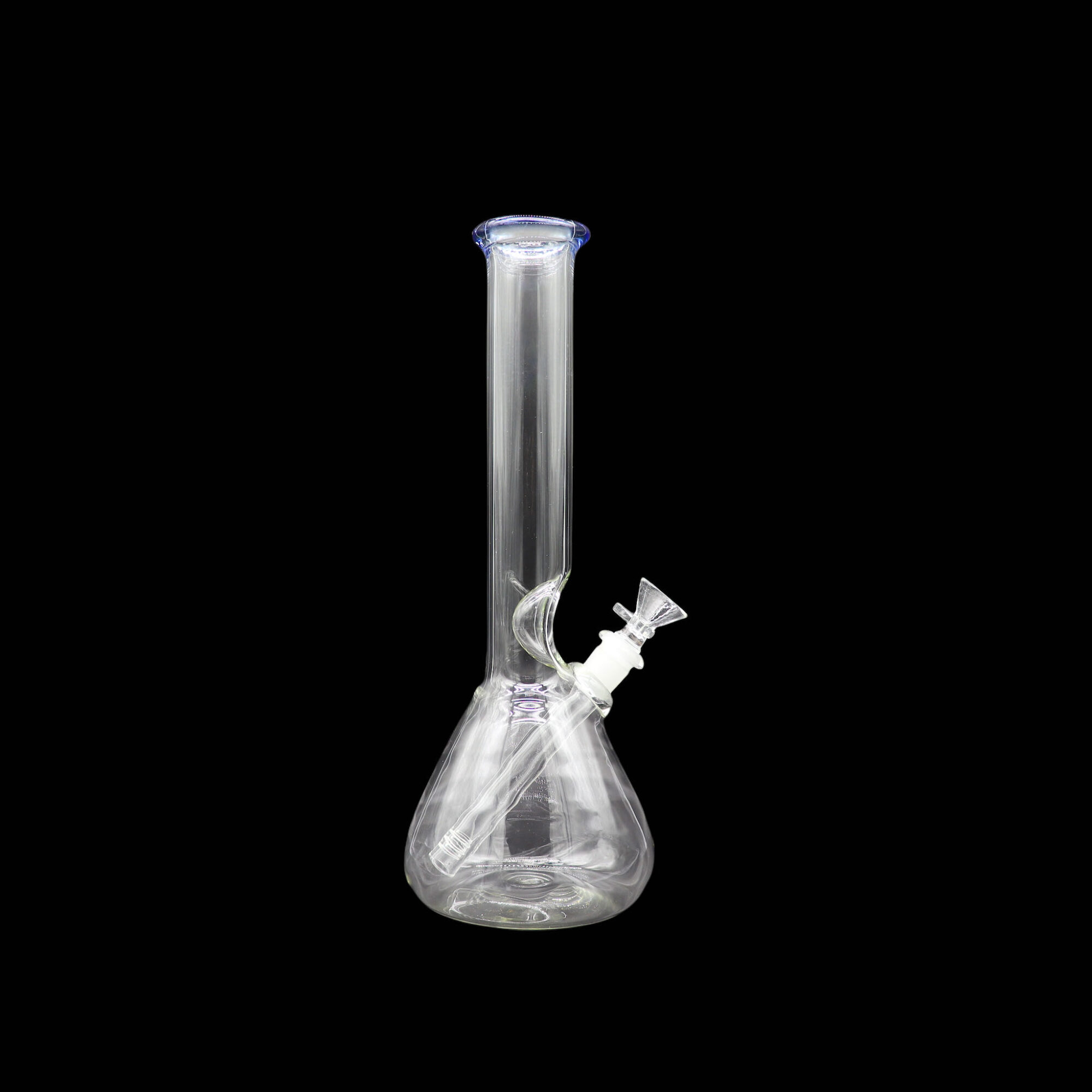 Bong Matraz con boquilla de color Azul Eléctrico 30cm SIN DOMO tubo 38mm