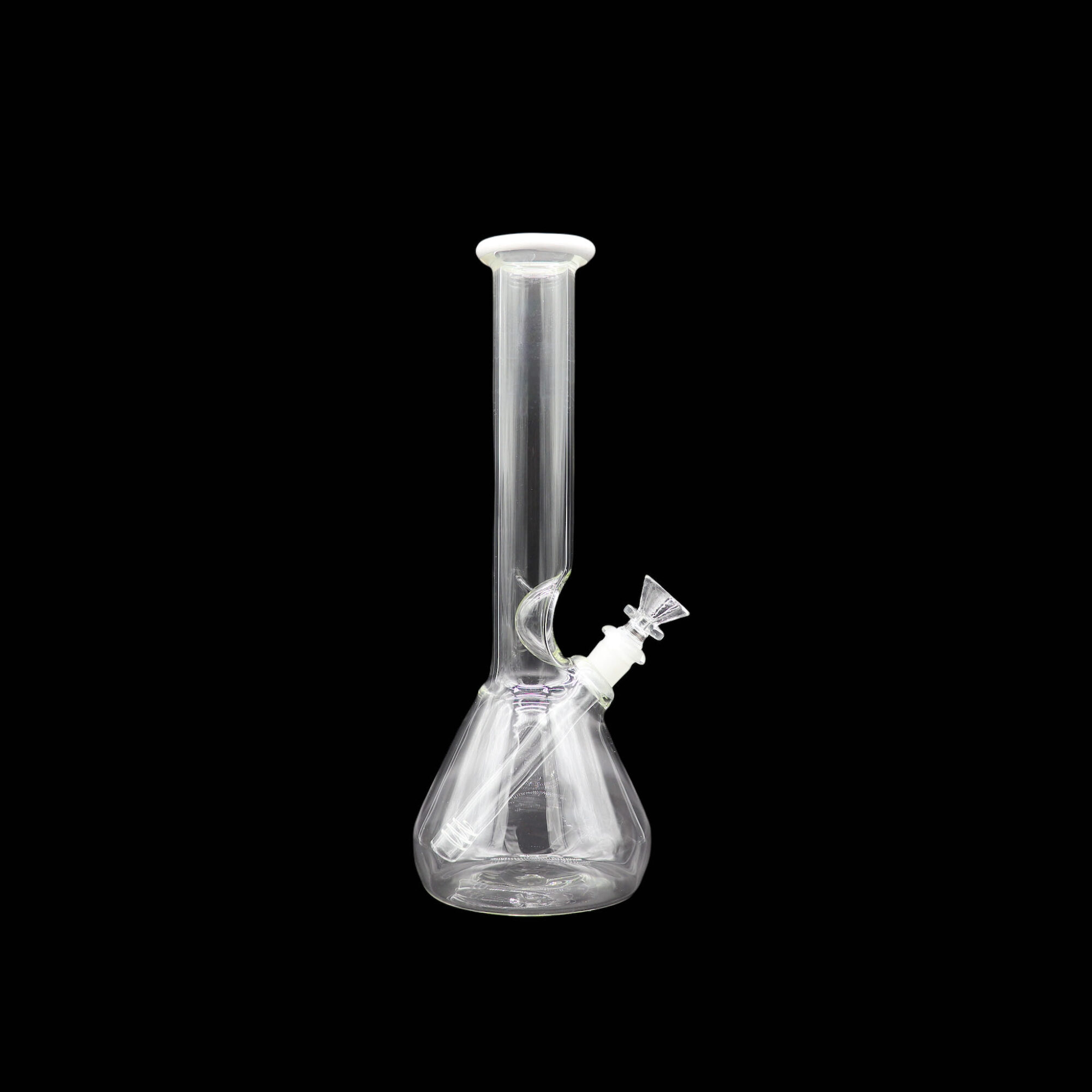 Bong Matraz con boquilla de color Blanco 30cm SIN DOMO tubo 38mm