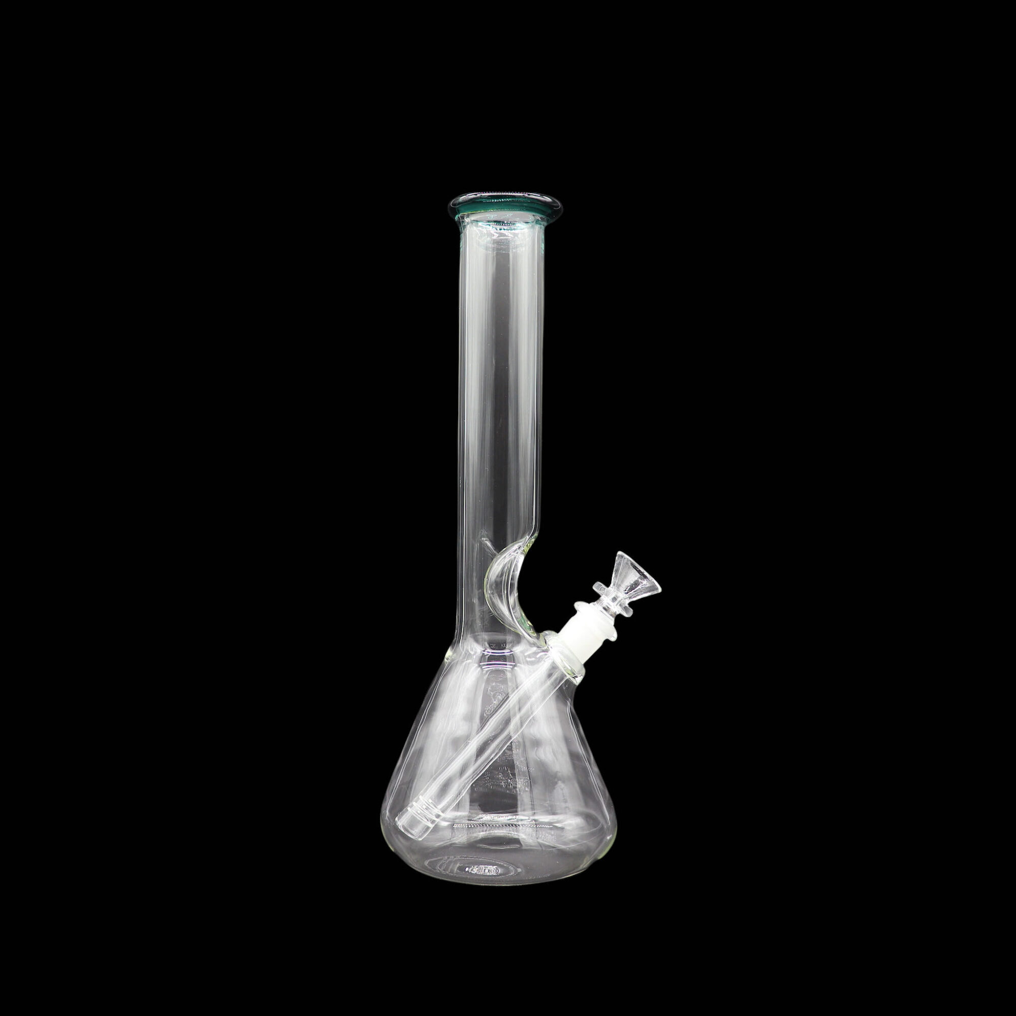 Bong Matraz con boquilla de color Esmeralda 30cm SIN DOMO tubo 38mm