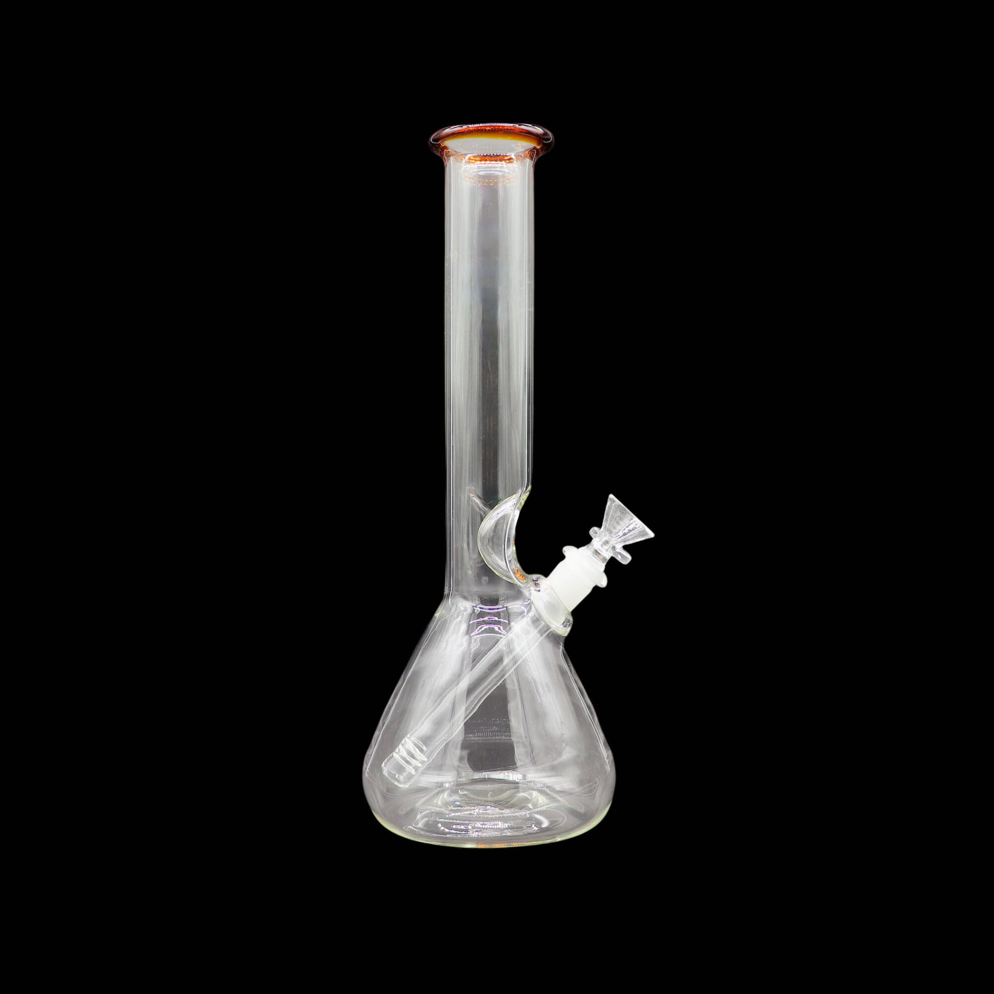 Bong Matraz con boquilla de color Ámbar 30cm SIN DOMO tubo 38mm