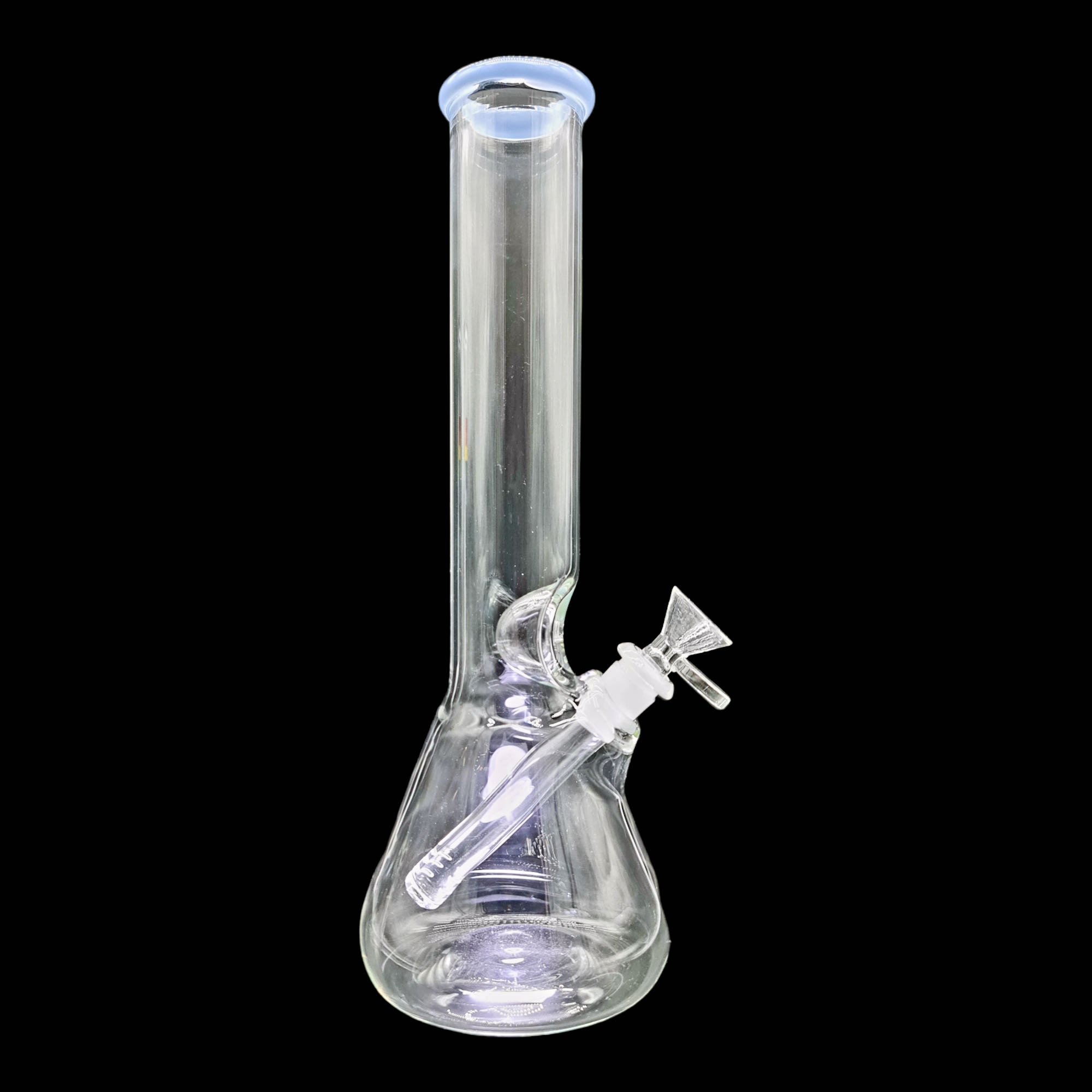 Bong Matraz con boquilla de color Azul Crema 30cm SIN DOMO tubo 44mm