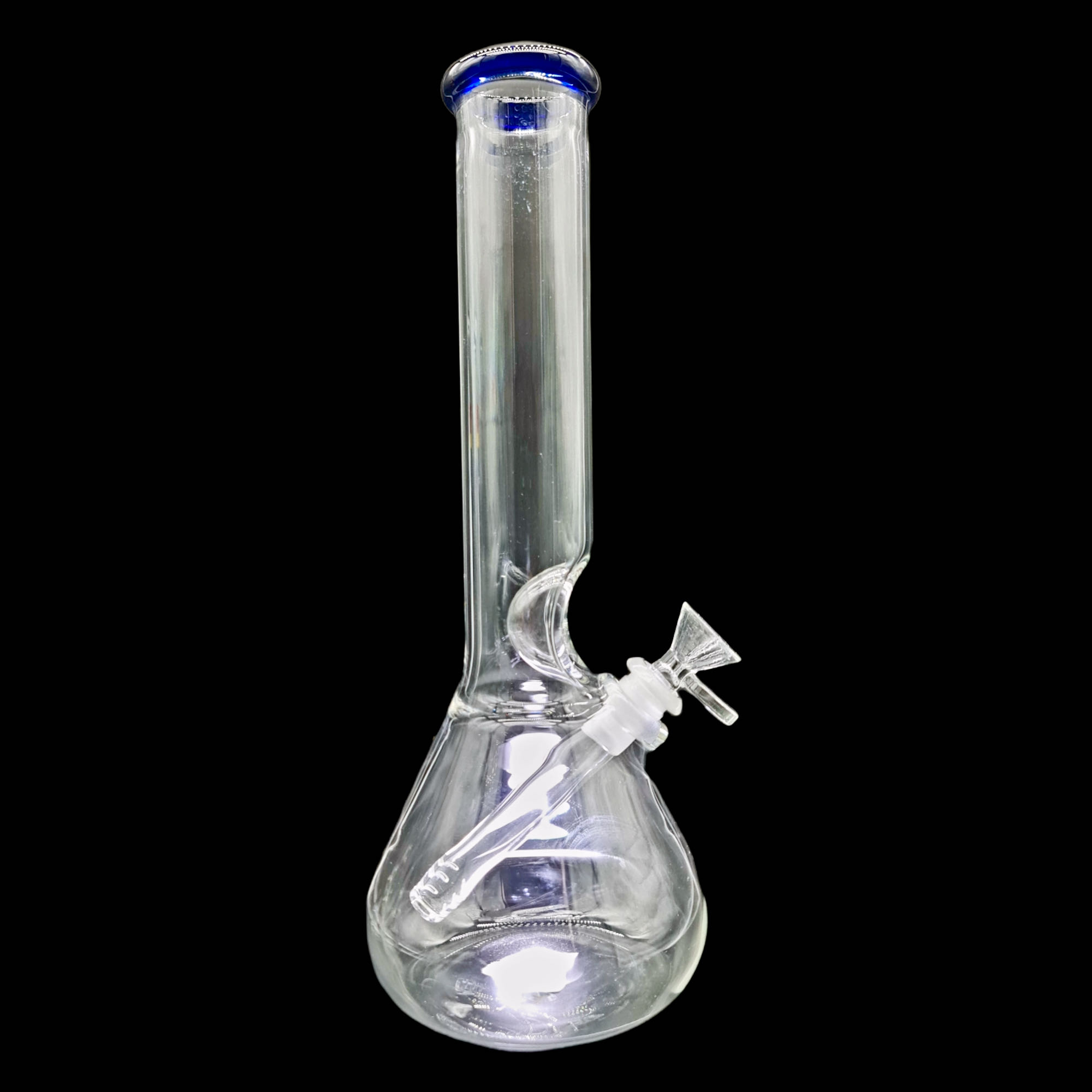 Bong Matraz con boquilla de color Azul 30cm SIN DOMO tubo 44mm