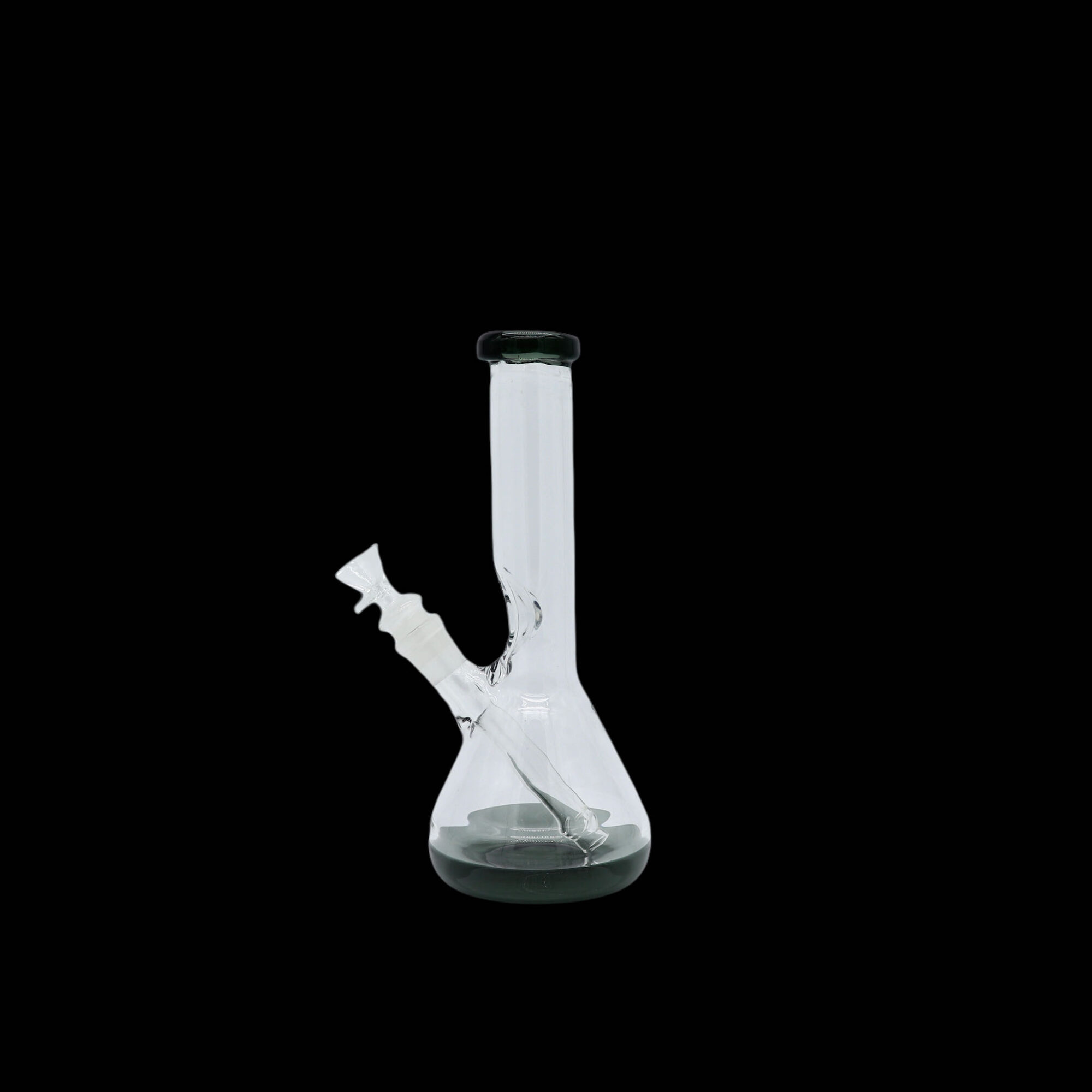 Bong reforzado de 24 cm alto color Humo base y boquilla tubo 38mm