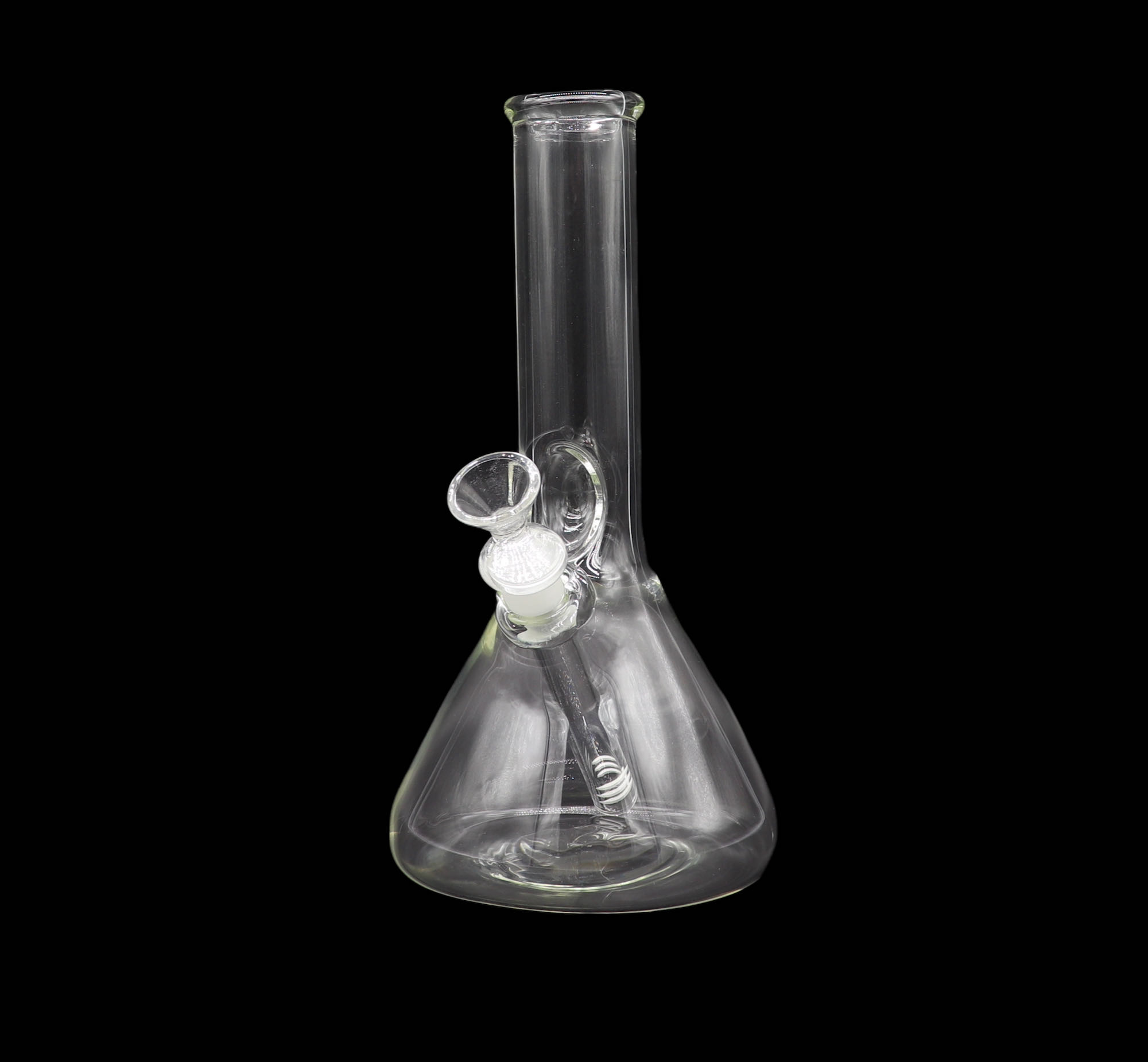 Bong reforzado de 24 cm alto Transparente SIN DOMO tubo 38mm