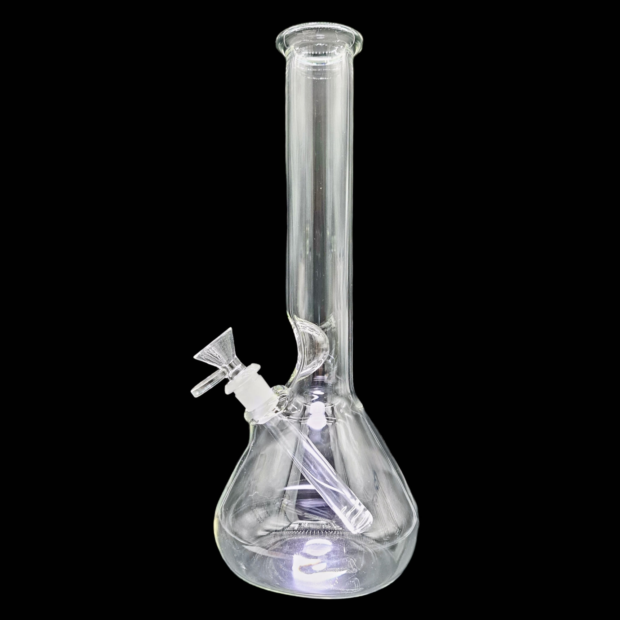 Bong reforzado de 30 cm alto transparente SIN DOMO Tubo 38mm