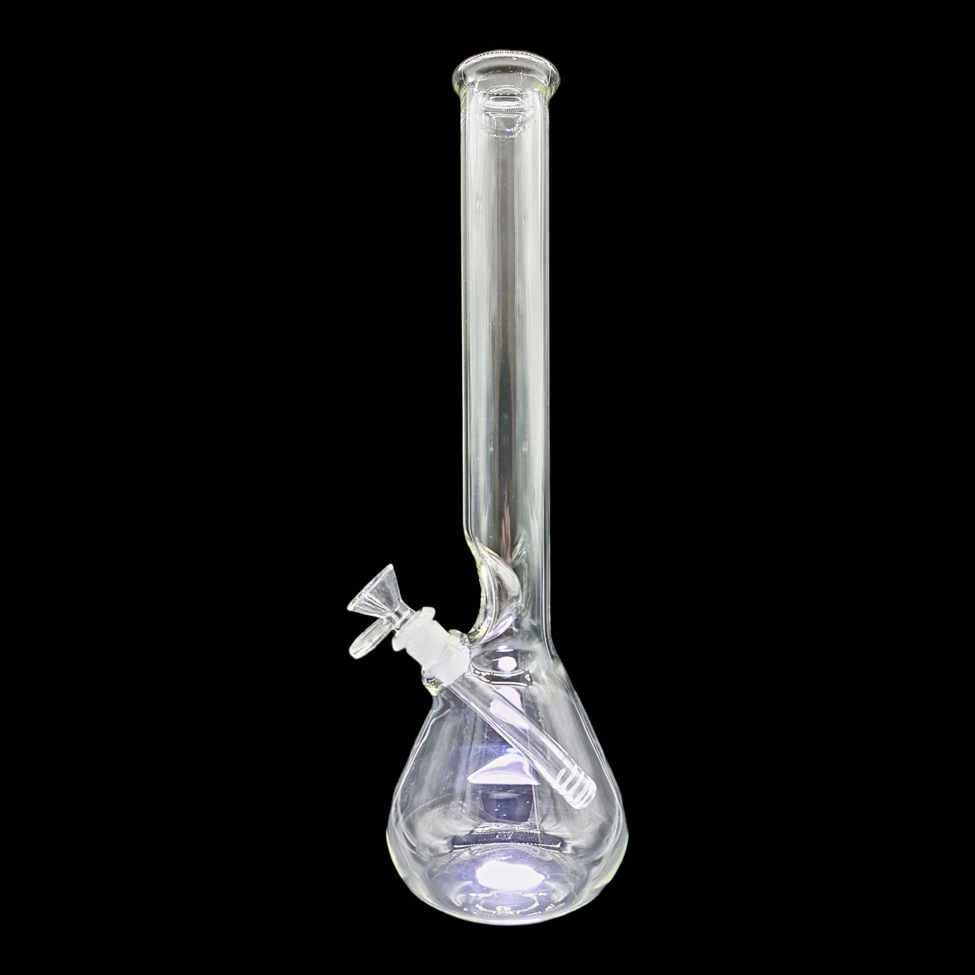 Bong Reforzado Matraz Sin domo Grande  transparente 36 cm