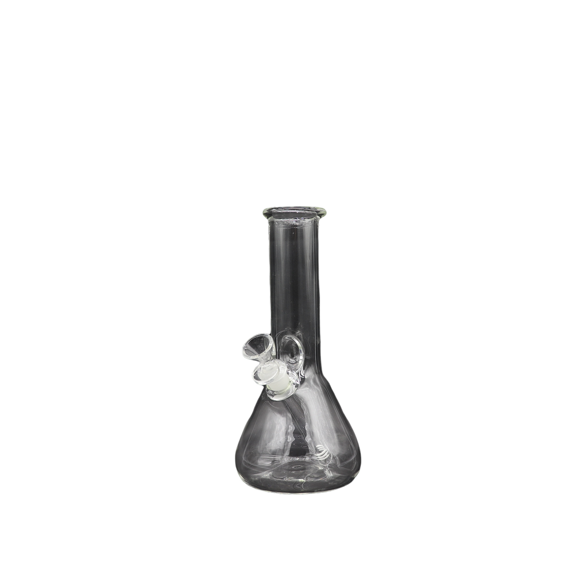 Bong Matraz con boquilla de color Transparente 24cm SIN DOMO tubo 44mm