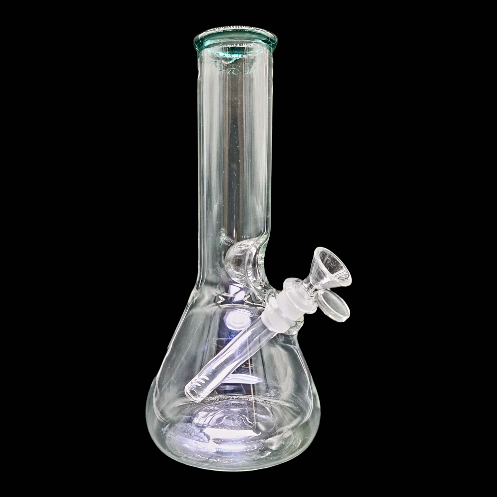 Bong Matraz con boquilla de color Esmeralda 24cm SIN DOMO tubo 44mm