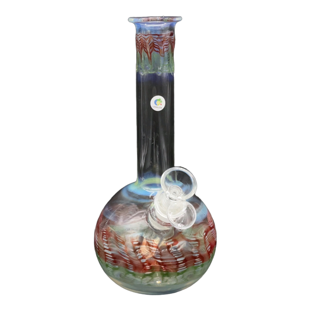 Bong Tipo Bola Wrap & Rake Rojo 24 cm Sin Domo tubo de 32mm