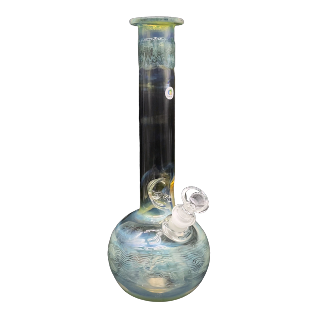 Bong Tipo Bola Wrap & Rake Esmeralda 30 cm Sin Domo tubo de 38mm