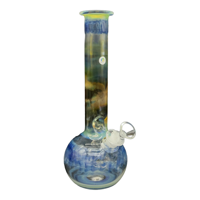 Bong Tipo Bola Wrap & Rake Azul 30 cm Sin Domo tubo de 38mm